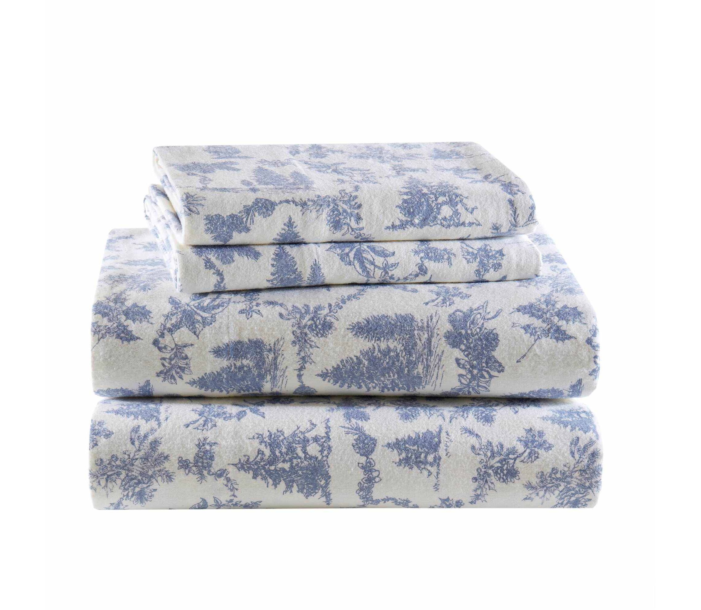 Cozy Cotton Flannel 100% Cotton Flannel Printed Sheet Set