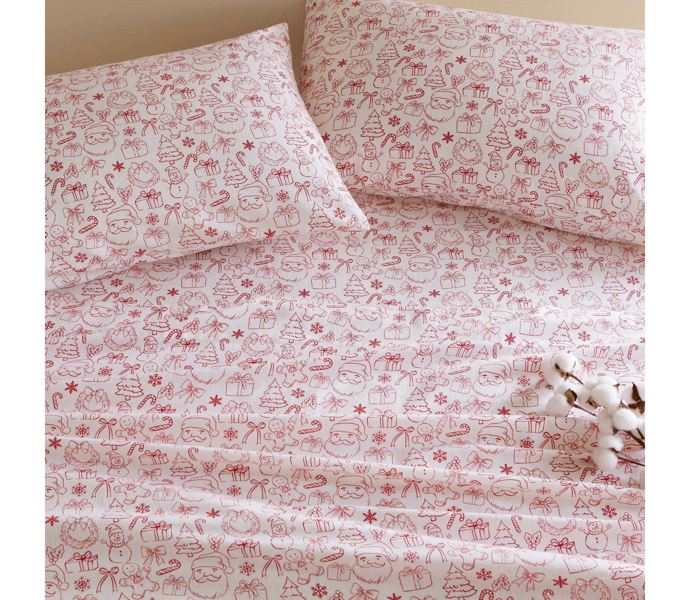 Cozy Soft 100% Cotton Flannel Pigment Printed Sheet Set
