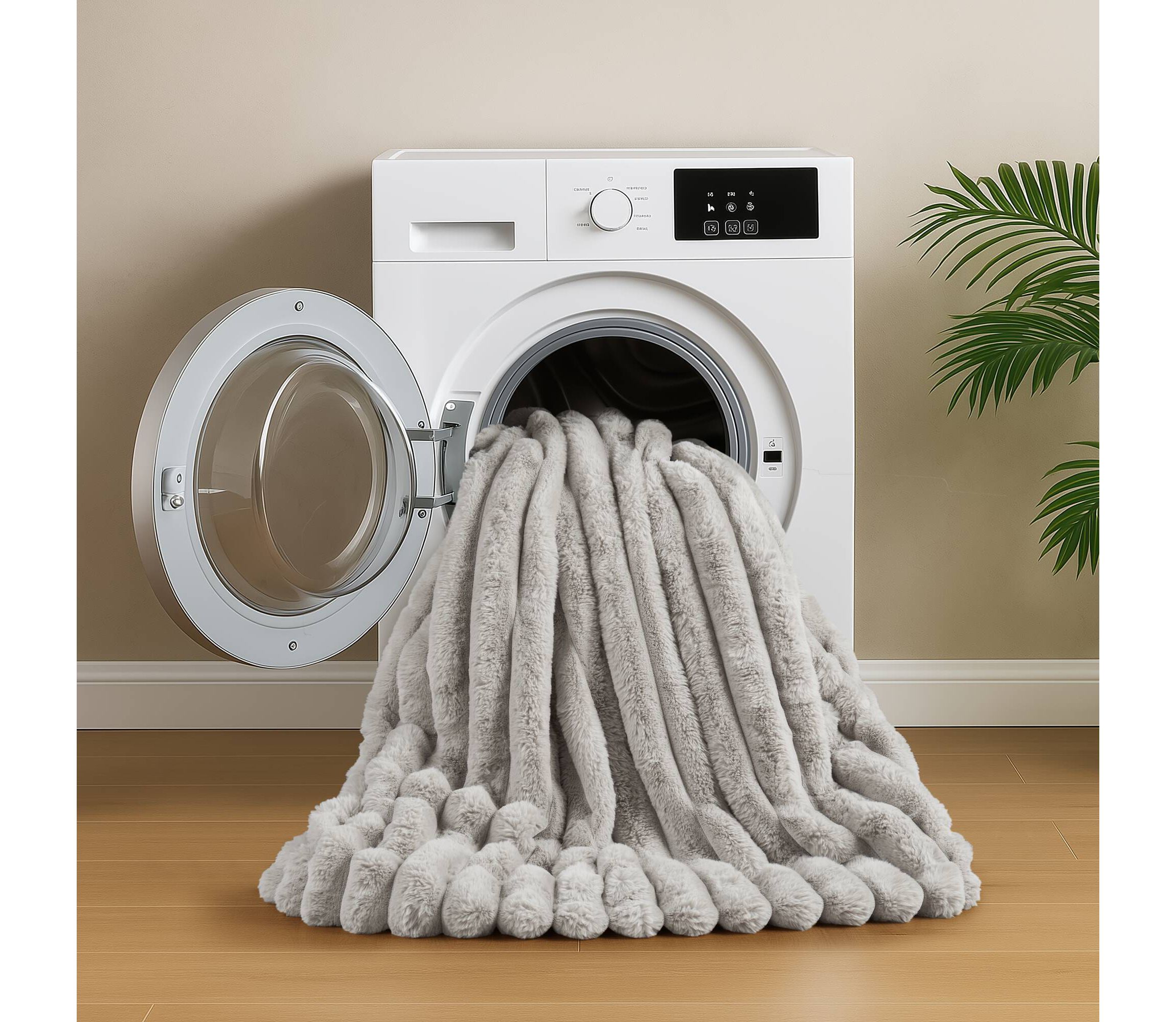 Jasmine Ultrasoft Faux Fur Ribbed Comforter Set