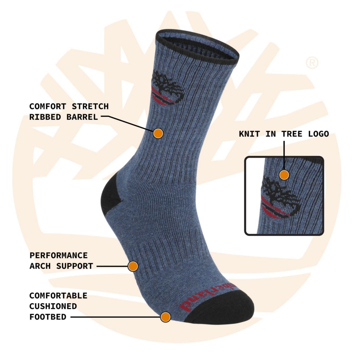 TIMBERLAND 5 PACK TREE CREW