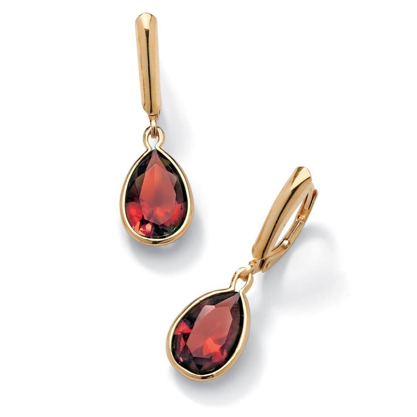 Birthstone Earrings 14k Gold-plated Sterling Silver