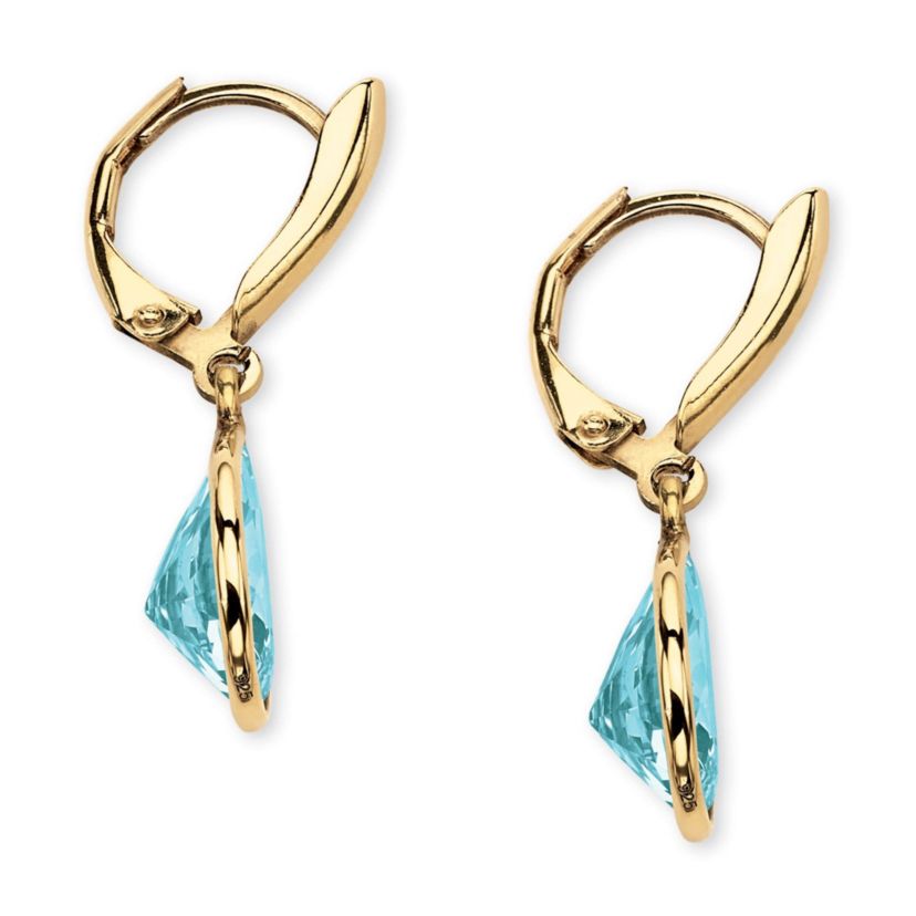 Birthstone Earrings 14k Gold-plated Sterling Silver