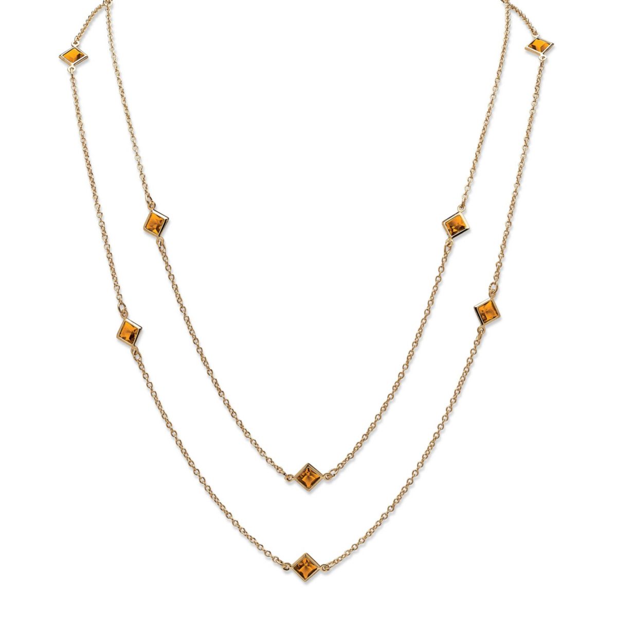 Birthstone Necklace in Yellow Goldtone