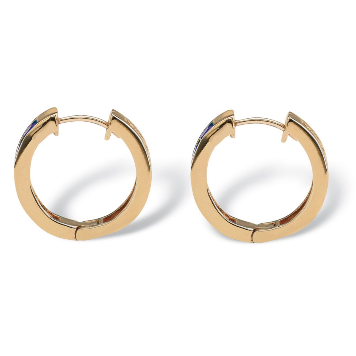 Birthstone Gold-Plated Huggie Earrings