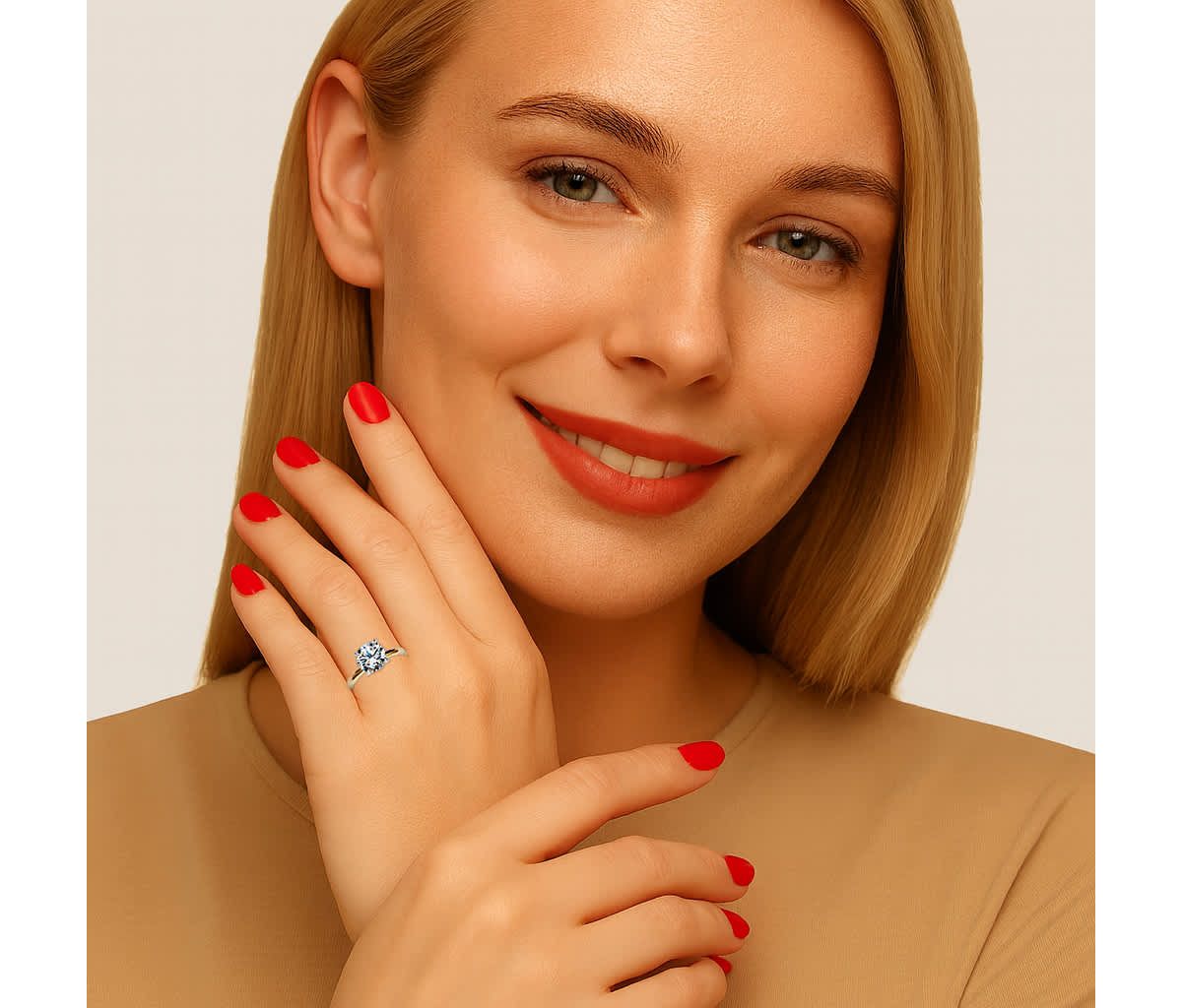 3 TCW Round Cubic Zirconia 14k Gold-plated Solitaire Engagement Ring, Sizes 5-10