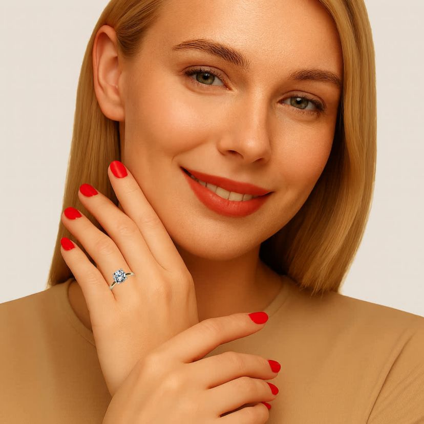 3 TCW Round Cubic Zirconia 14k Gold-plated Solitaire Engagement Ring, Sizes 5-10