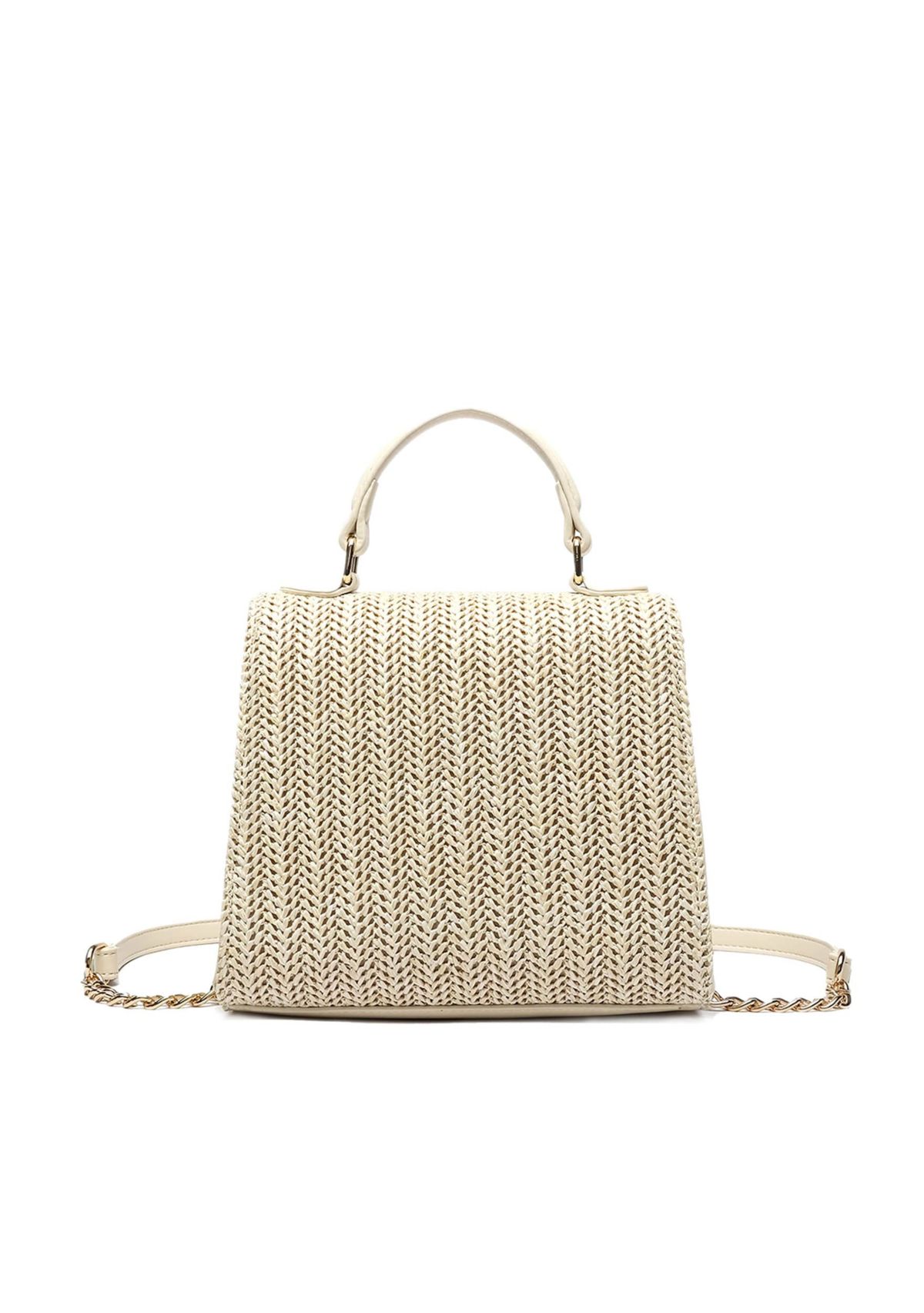 Stella Straw Crossbody Purse