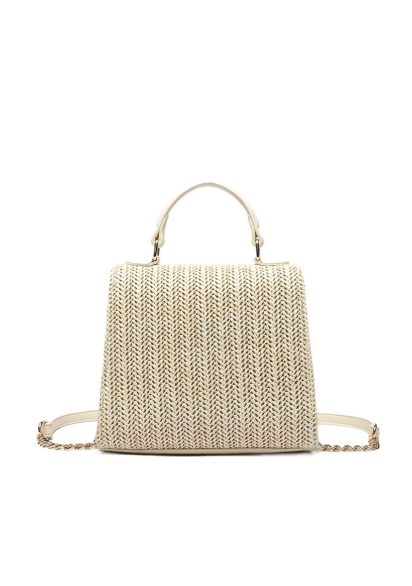 Stella Straw Crossbody Purse