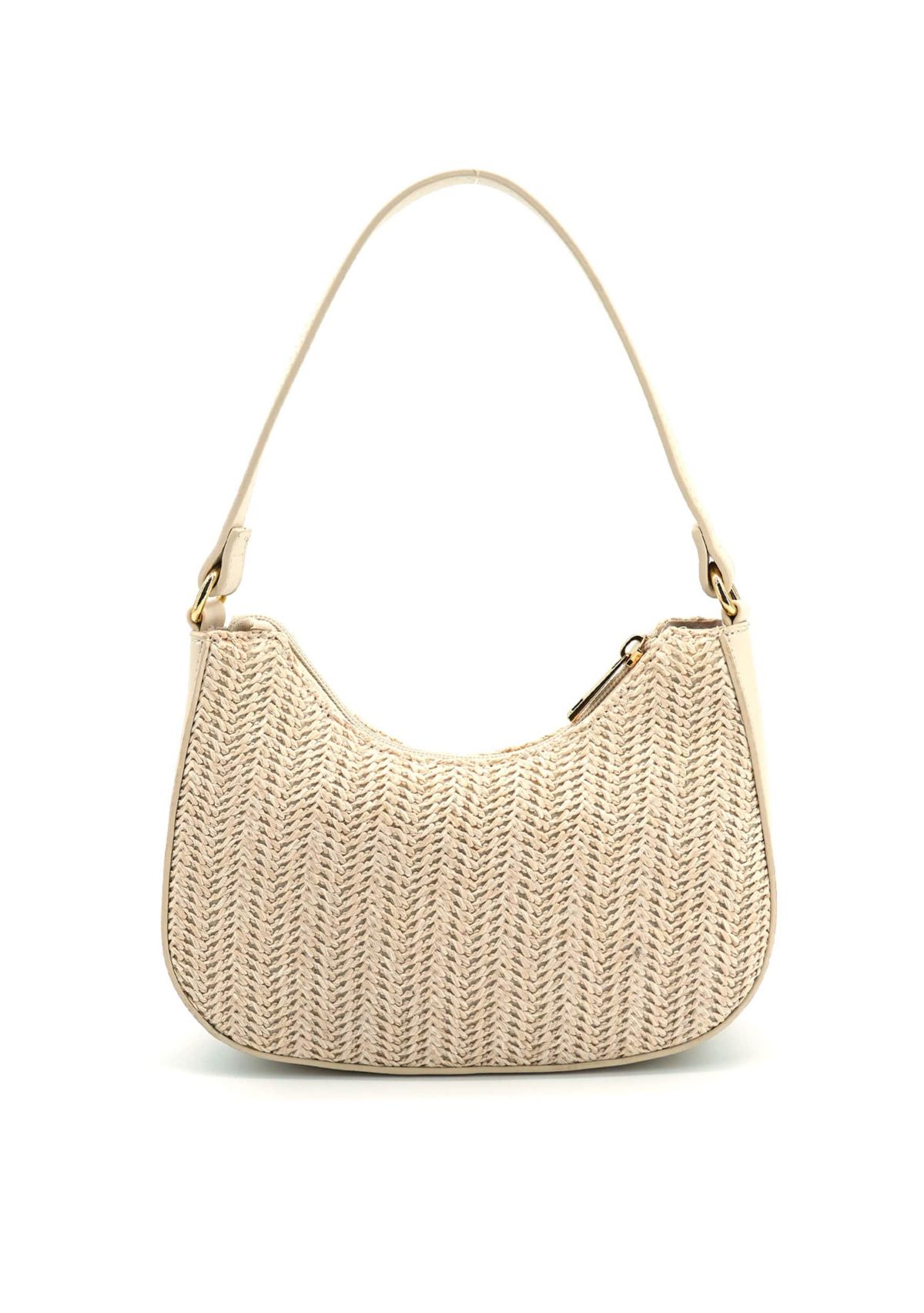 Nyomi Floral Straw Top Handle Shoulder Bag