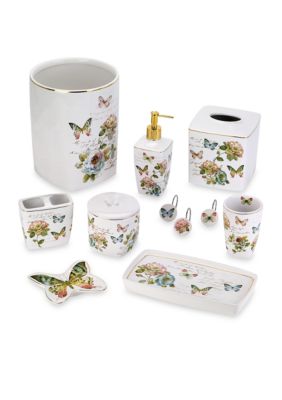 Avanti Linens Butterfly Garden Covered Jar