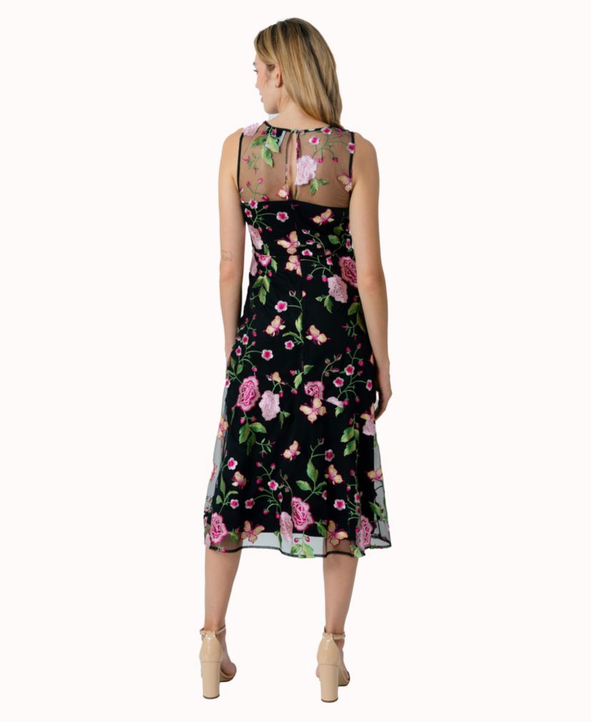 Butterfly Rose Midi Dress