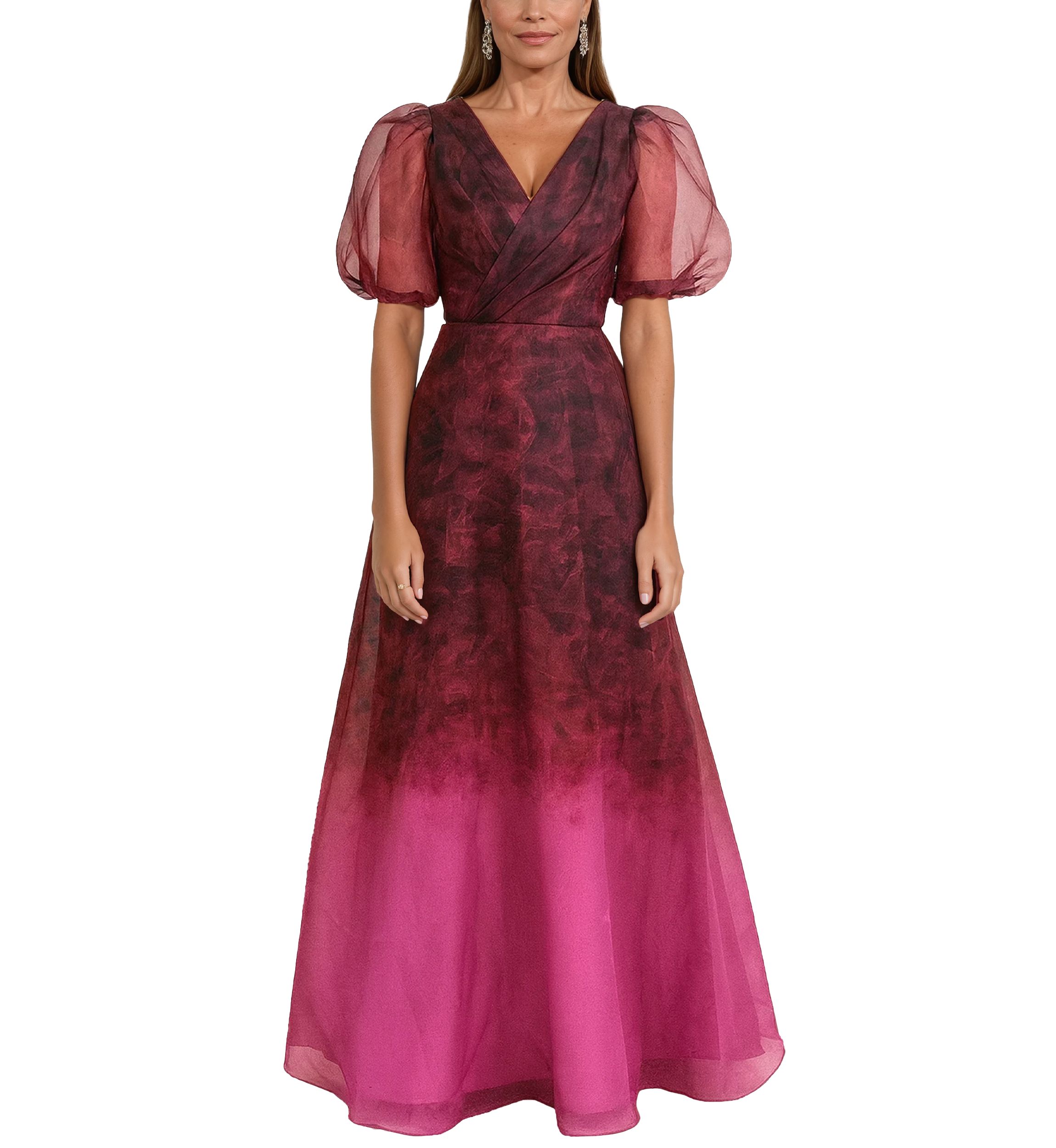 belk red formal dresses Amelia Bubble Maxi Dress - Ruby Red main image 0
