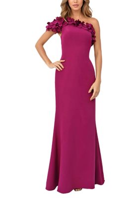 Rene by Rene Ruiz Collection Women's One Shoulder A-Line Gown | Belk