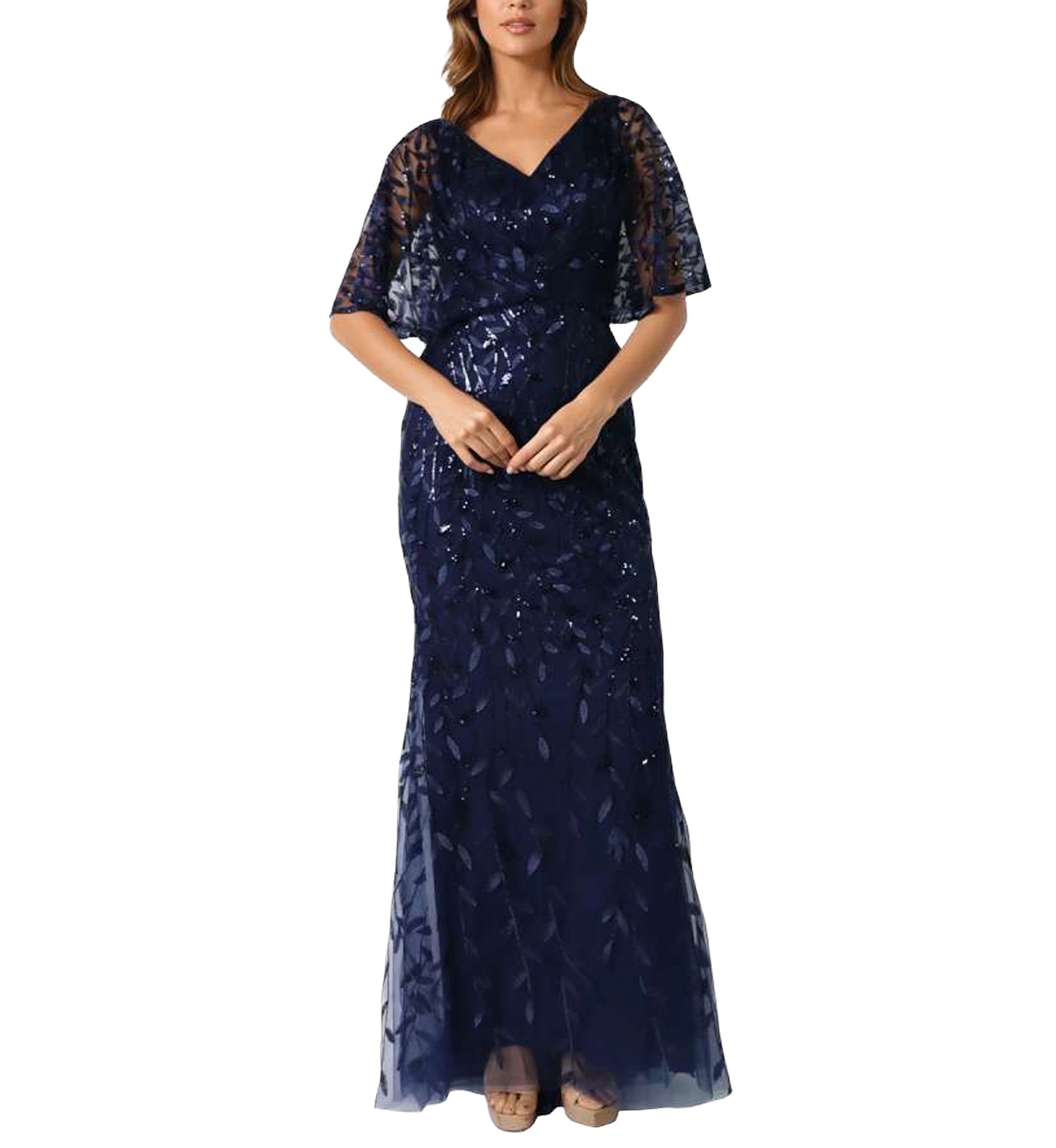 formal mermaid dress Empire-Waist Atria Long Mermaid Prom Dress main image 1