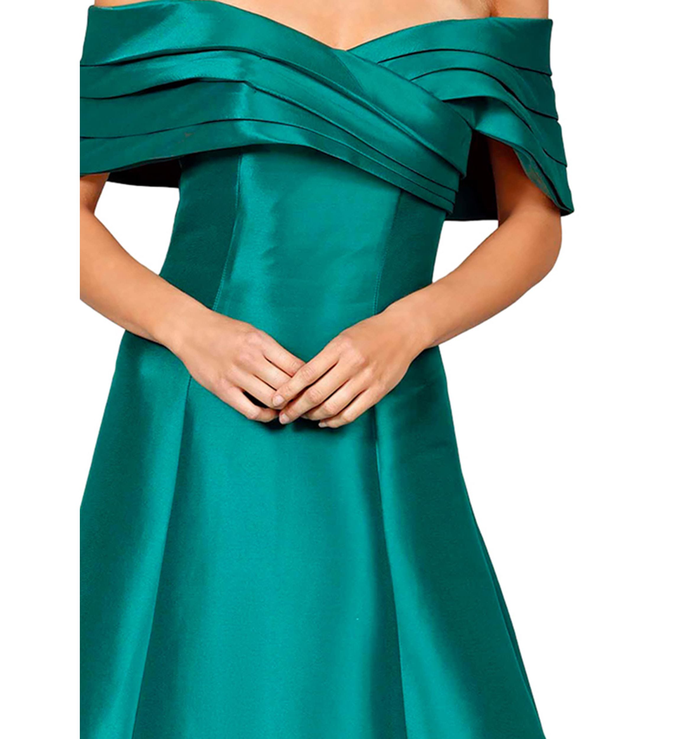Womens  Pleated Off Shoulder