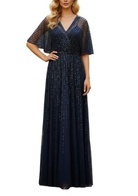 Terani Couture Women'S V Neck