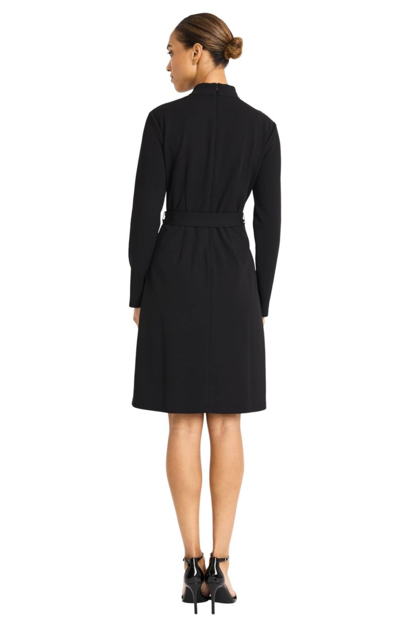Colorblock Fit & Flare Dress