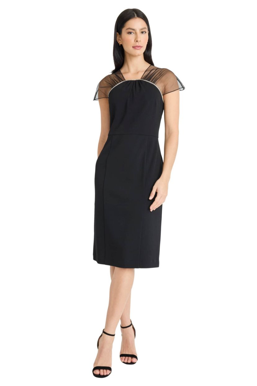 Embelished Illusion Dress