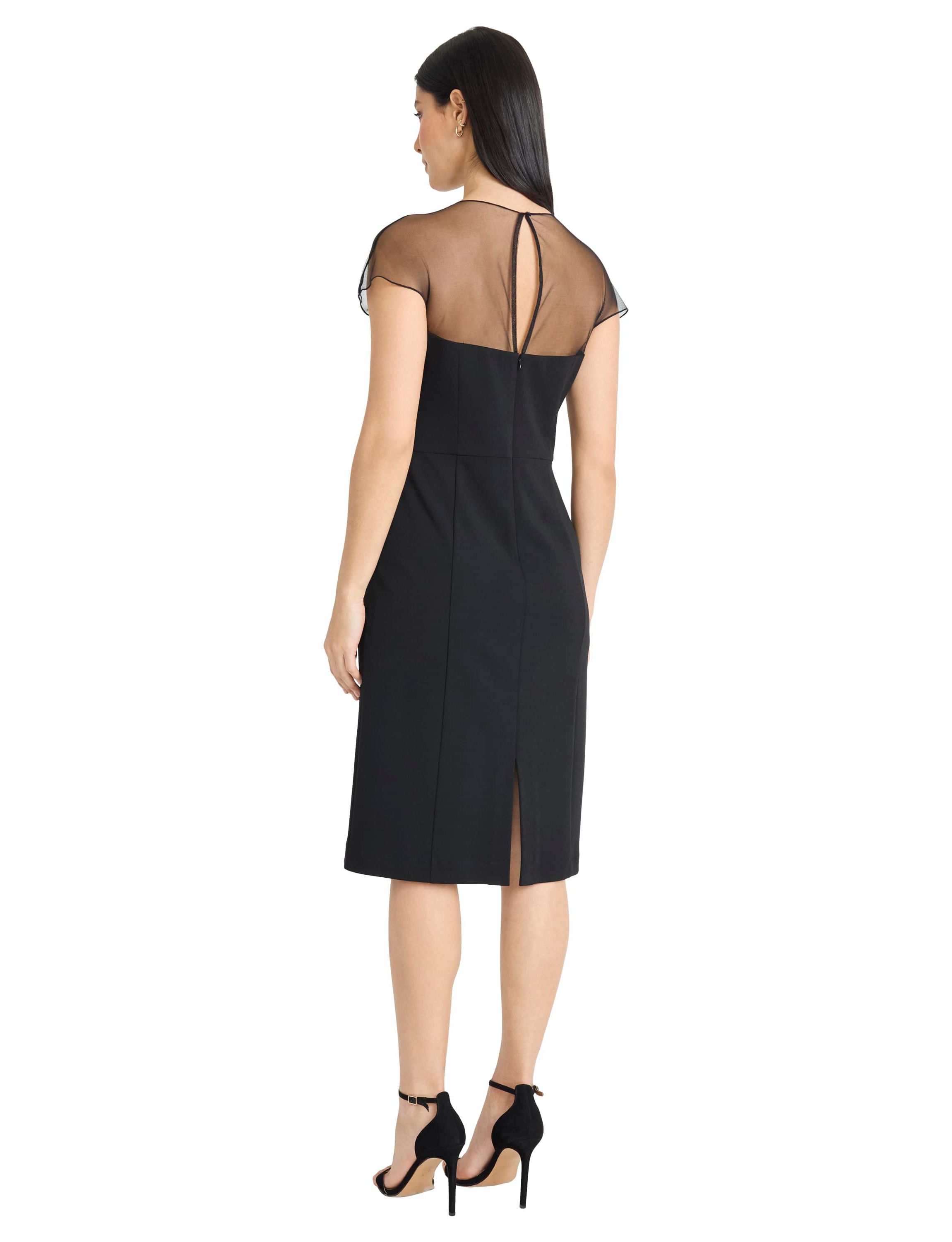 Embelished Illusion Dress