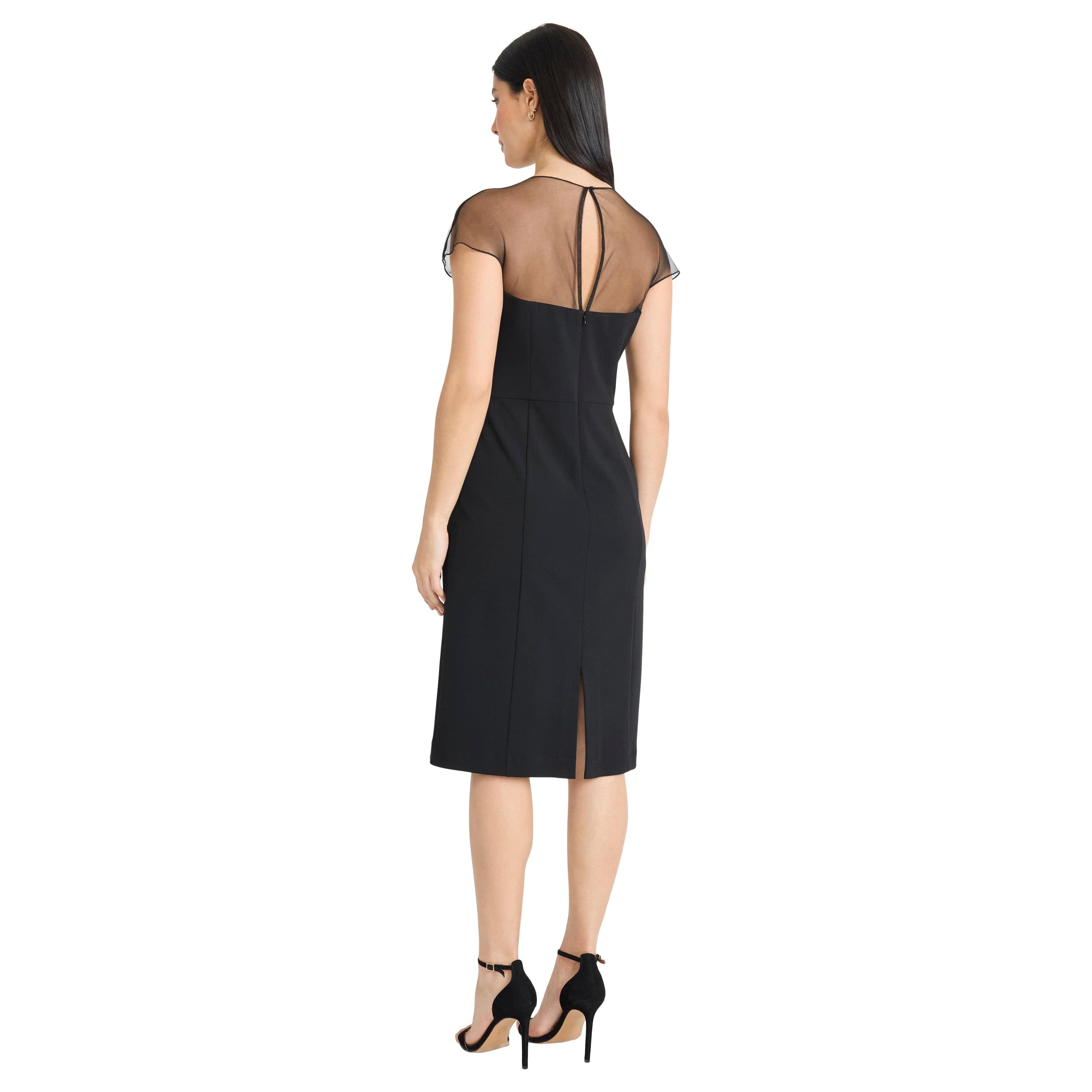 Embelished Illusion Dress