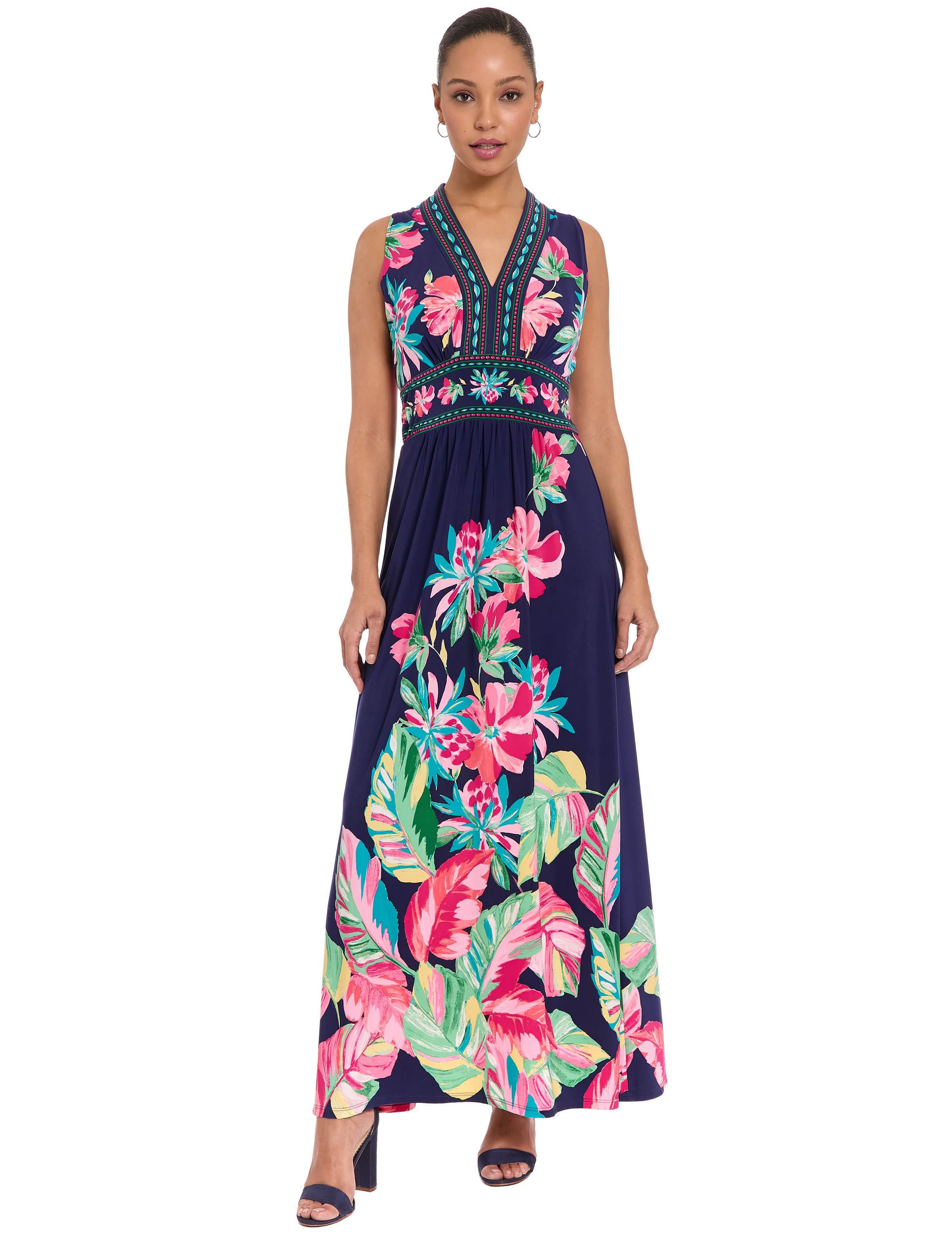 london times dresses maxi London Times Women's Dresses Chiffon Faux Wrap Ruffle Maxi Dress Guest of  Wedding at Amazon Women's Clothing store