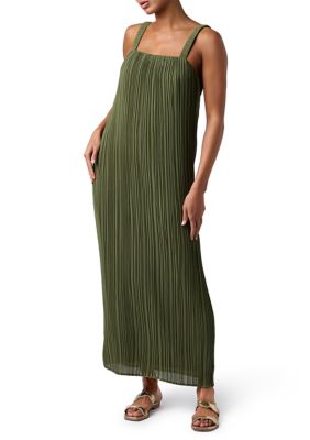 Lulus Women's Theo PlissÃ© Midi Dress, XL