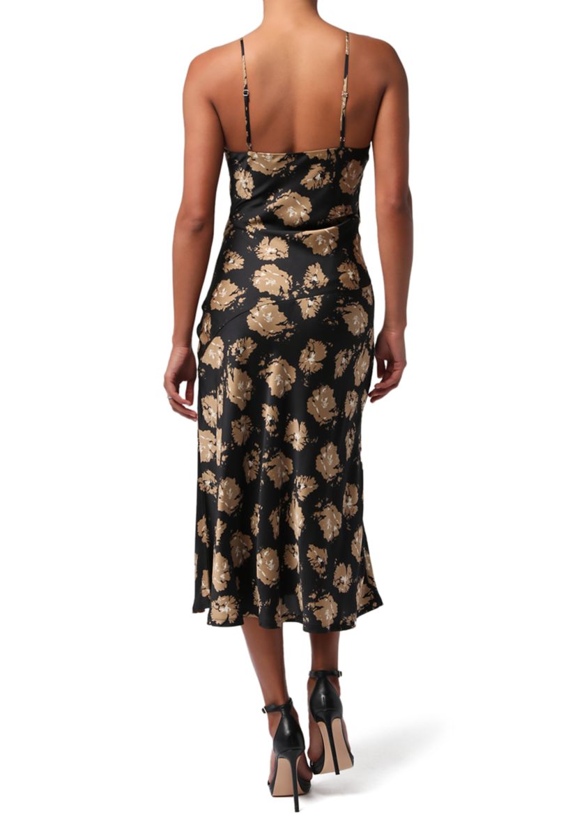 Womens Carreta Midi Slip Dress