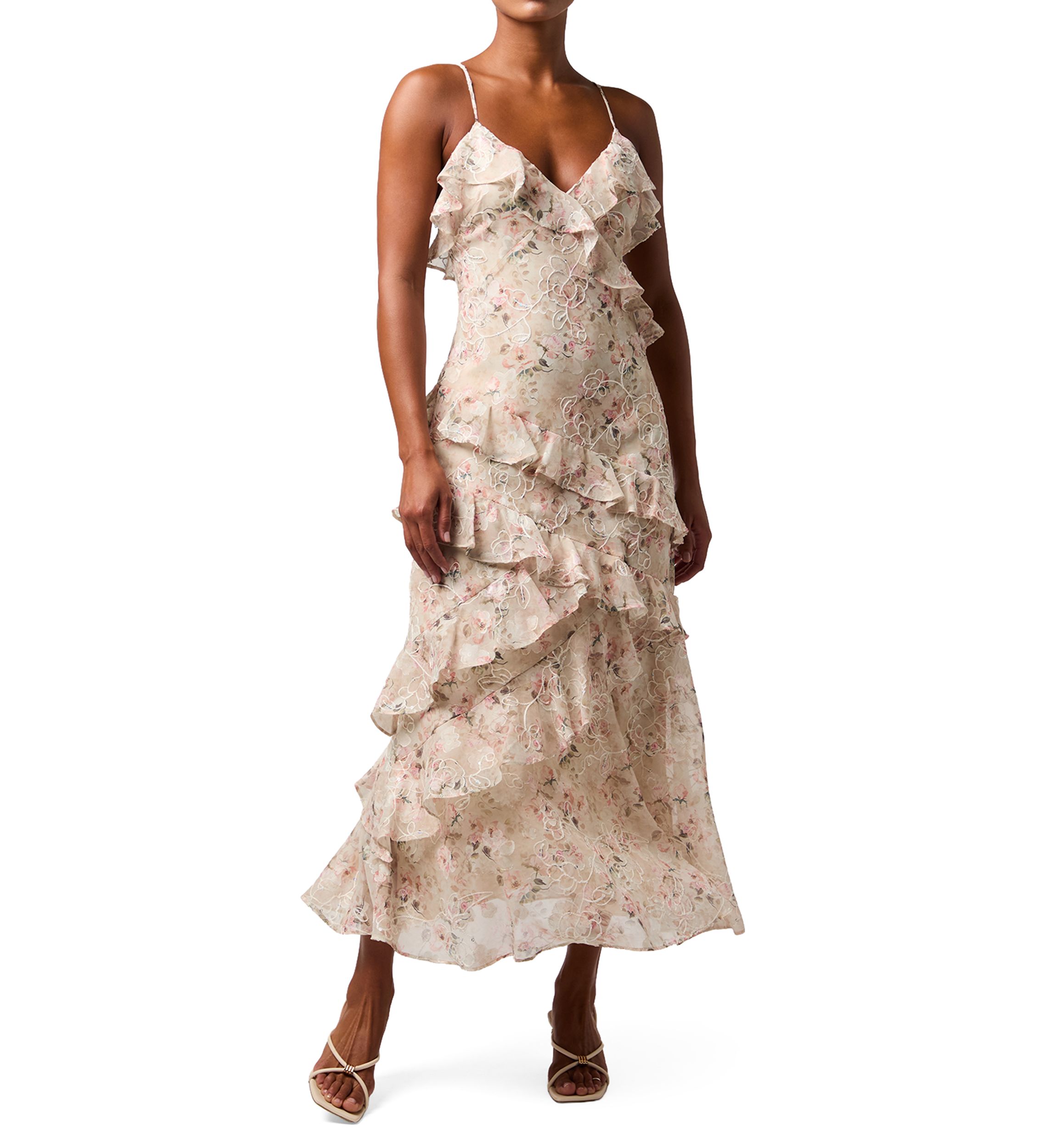 chinese dress ladies Lulus Faye Maxi Slipdress in Fuschia Floral  CHROME