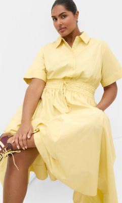 City Chic Women's Lana Midi Shirt Dress, 10