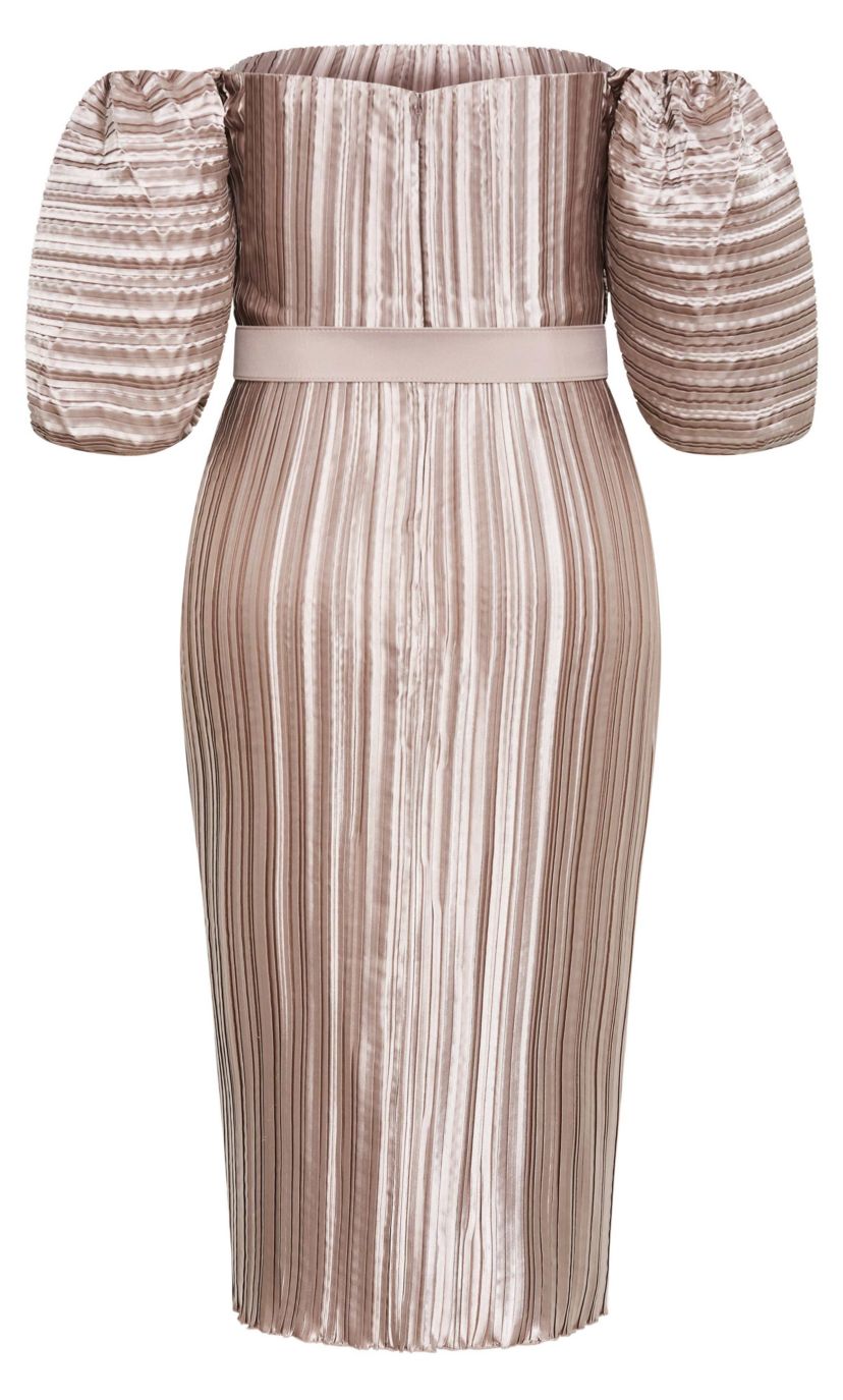 City Chic Krista Pleat Midi Dress | Belk
