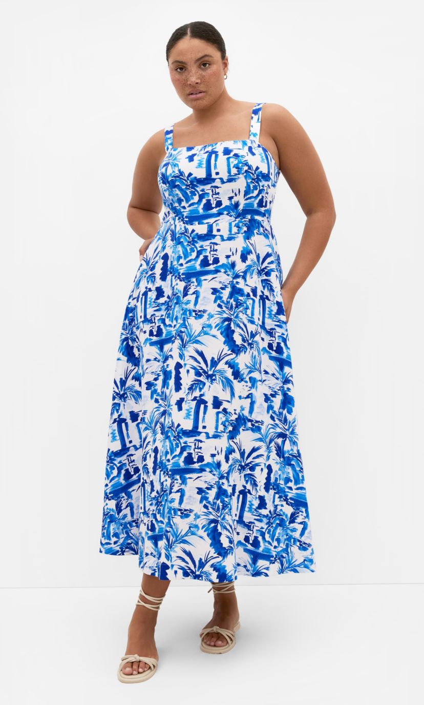City Chic Collins Spot Print Maxi Dress | Belk