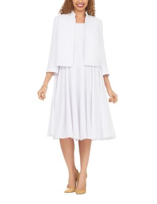 Giovanna Women's 2-piece Multi-Paneled Flare Dress with Bolero Jacket