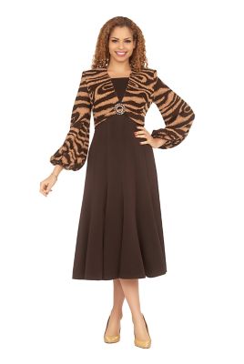 Giovanna Women's Faux 2pc A-line Knit & Crepe Dress-Plus
