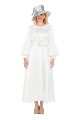 Giovanna Women's Belted A-line Dress w/ Beaded Embroidery