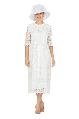 Giovanna Women's Heirloom Elegance Lace Midi Dress