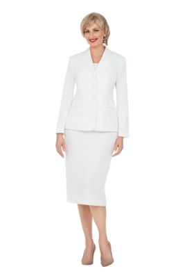 Giovanna Women's Classic Pinstripe Textured 2-Piece Skirt Suit