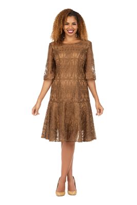 Giovanna Women's Ornate Lace Fit-and-Flare Midi Dress, 18