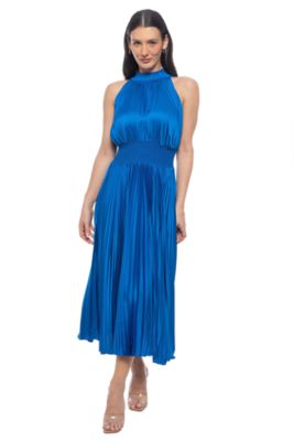 Oleg Cassini Women's Sleeveless Pleated Dress, 6