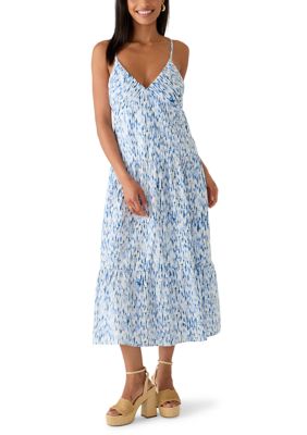 BCBG Women's Sleeveless Printed A-Line Dress