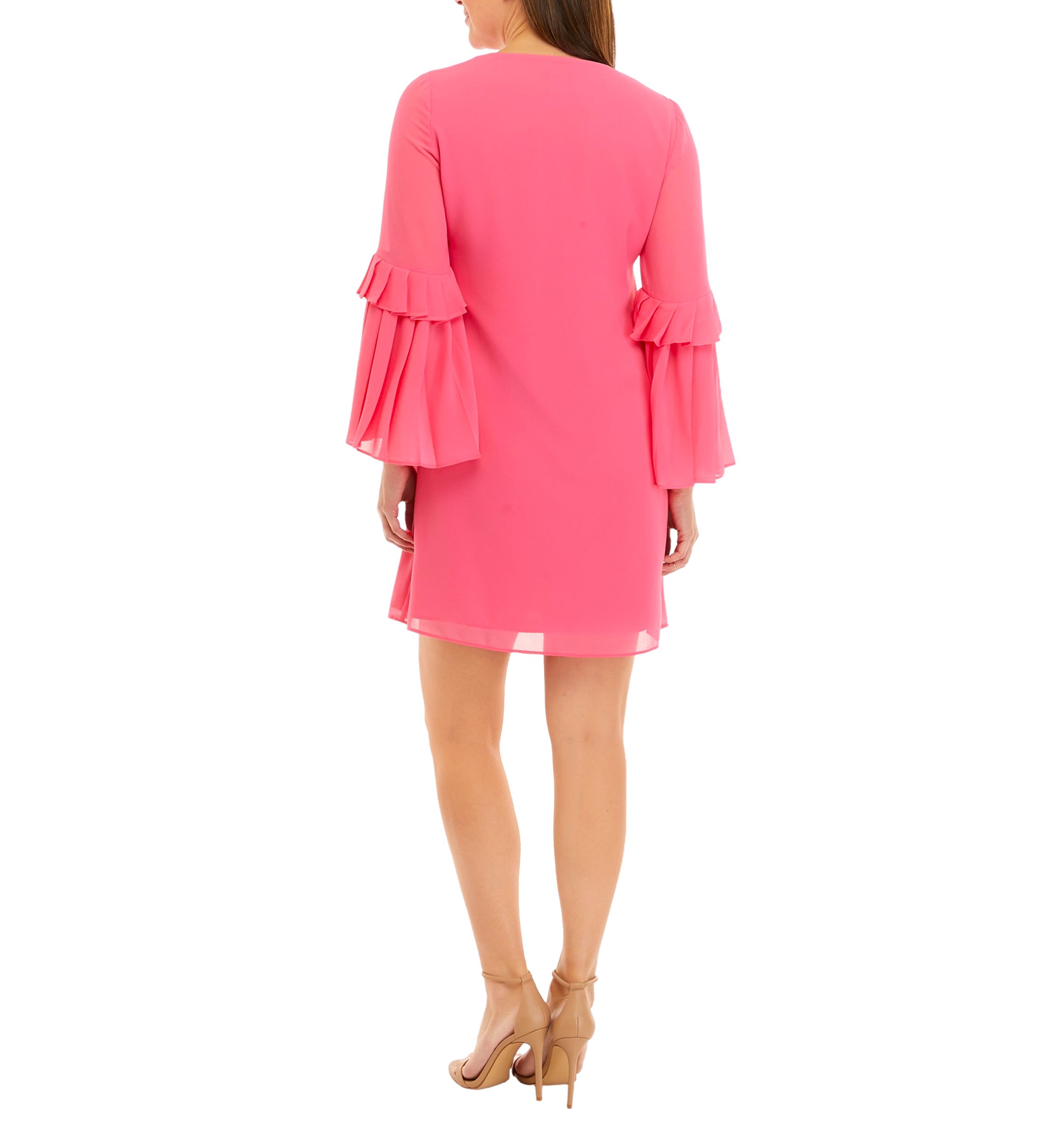 Womens Chiffon Float Dress with Tassels