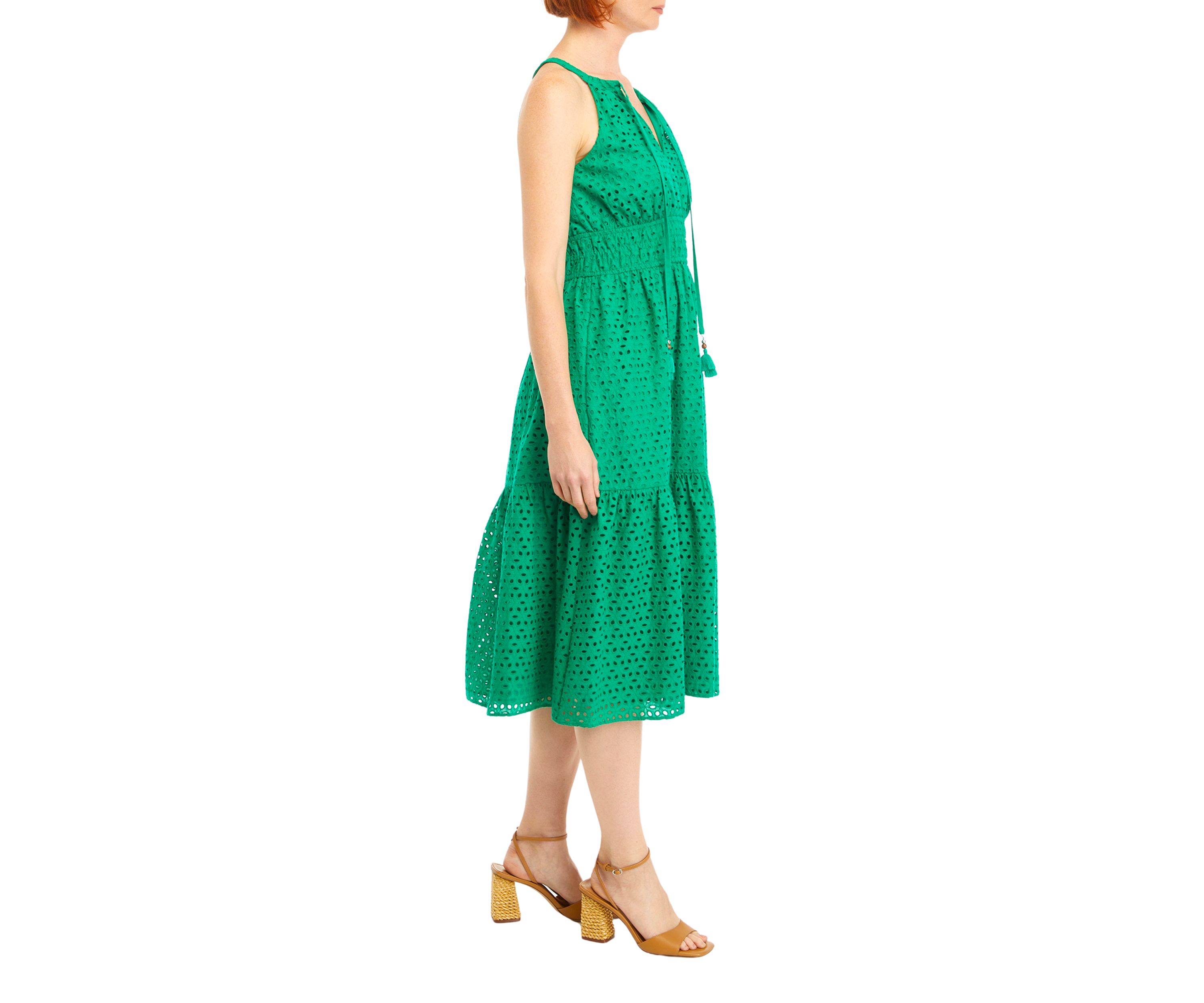 Womens Sleeveless Halter Fit and Flare Dress