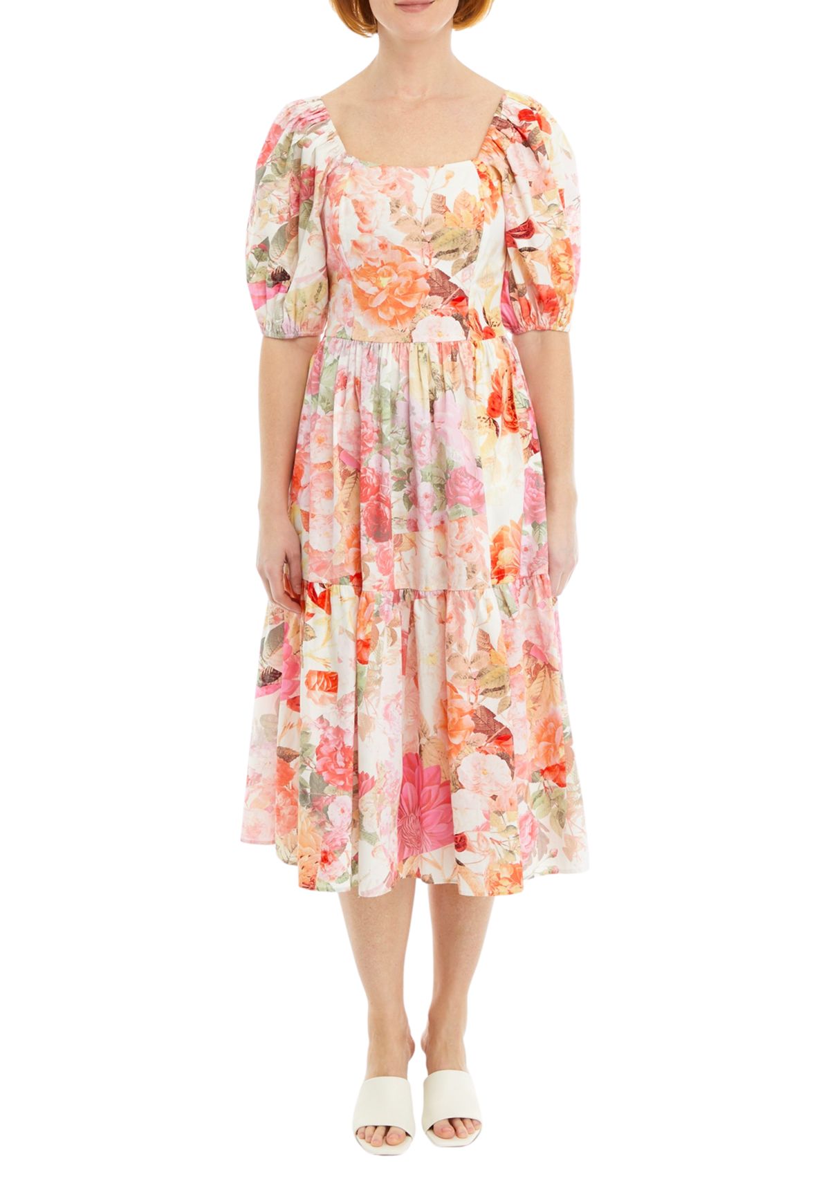 Womens Puff Sleeve Dress