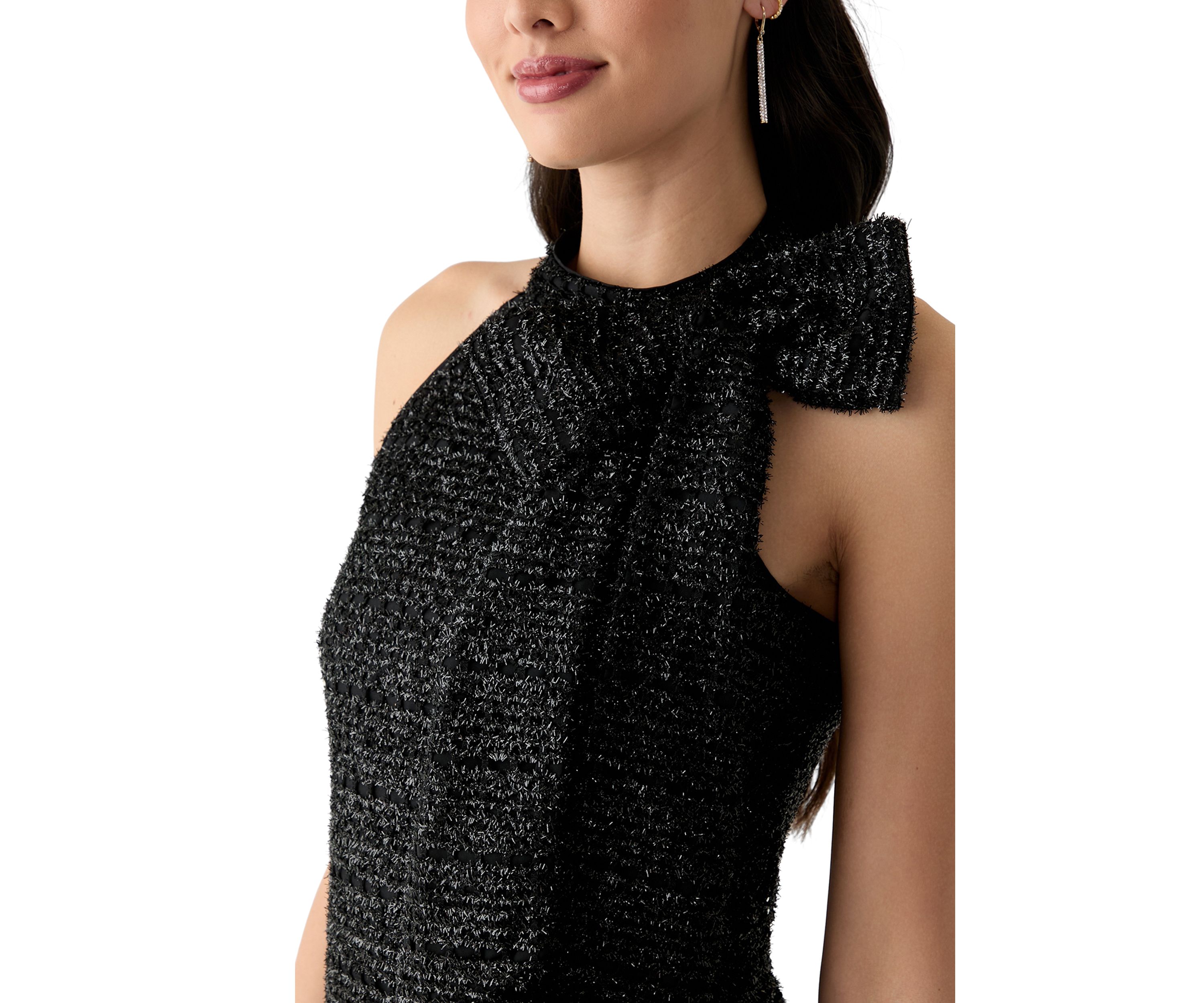 Womens Sleeveless Bow Sheath Dress