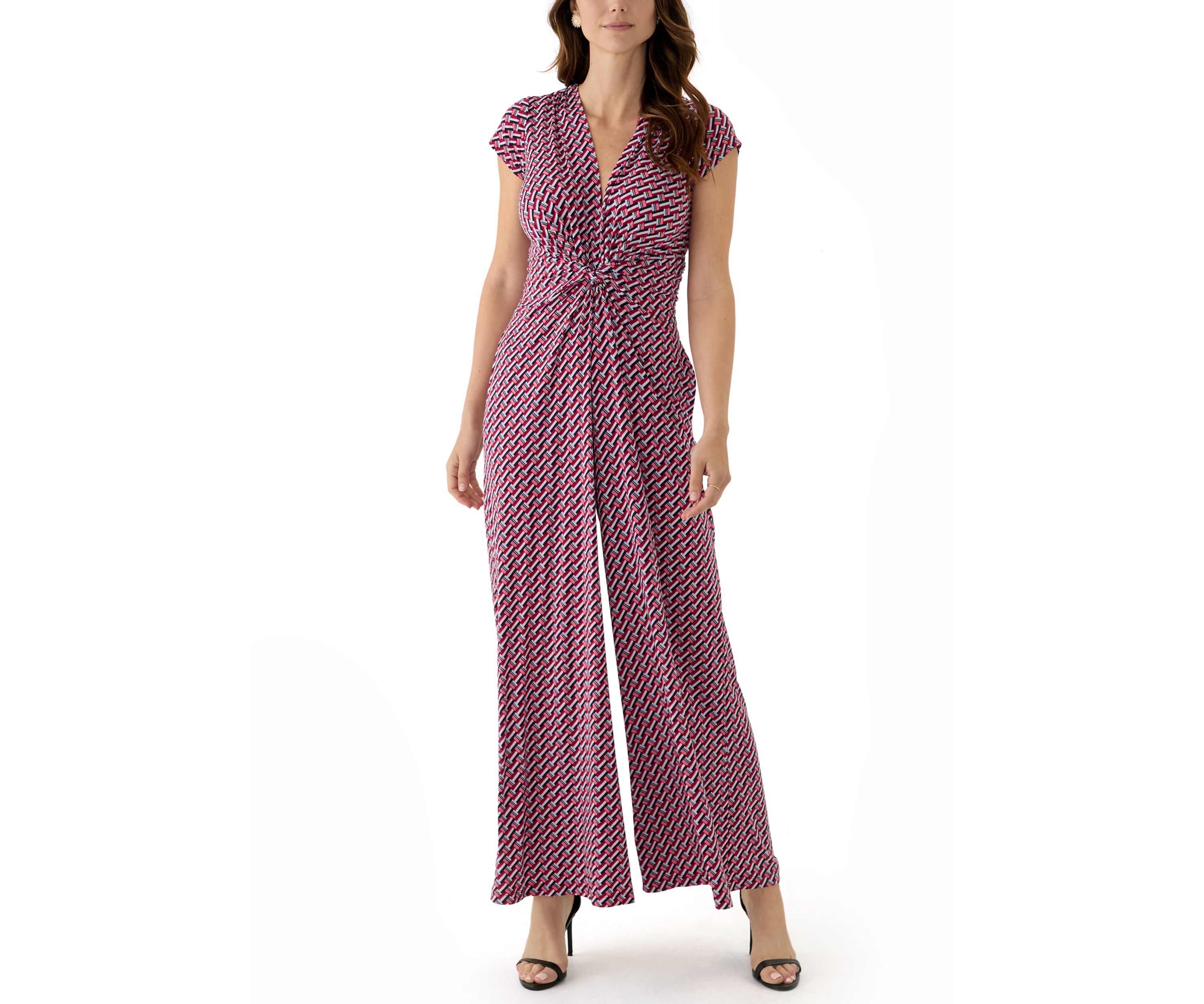 Womens Cap Sleeve Printed Maxi Dress
