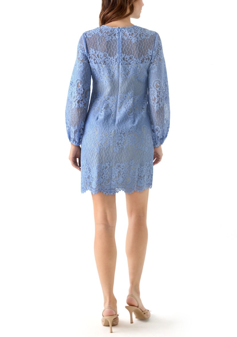 Womens Lace A-Line Dress