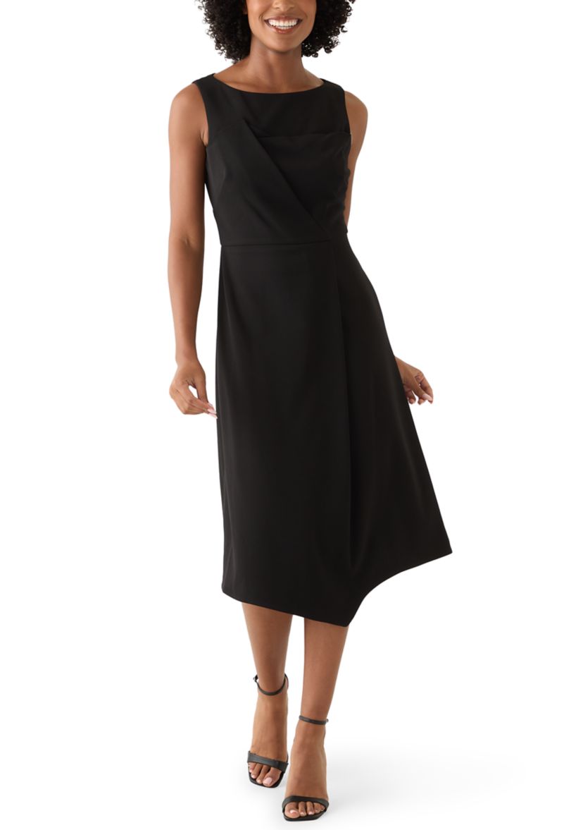 Womens Crew Neck Sheath Dress