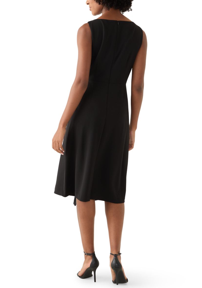 Womens Crew Neck Sheath Dress
