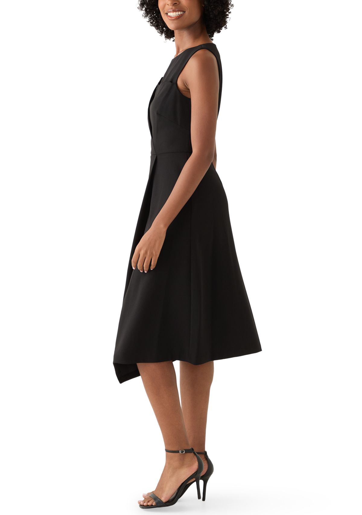 Womens Crew Neck Sheath Dress