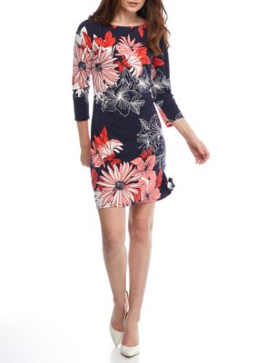 Vince Camuto Floral Printed Sheath Dress | belk