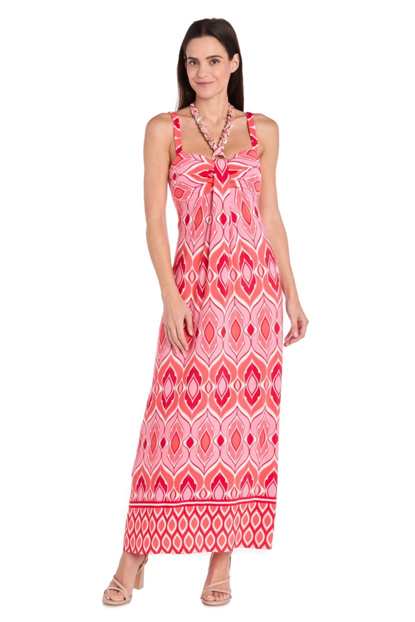 Maxi Geo Print With O Ring and Necklace